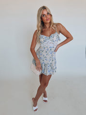 Christina Floral Ruffle Mini Dress
