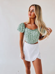 Liz Floral Corset Top