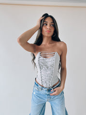 Lainey Strapless Corset Top