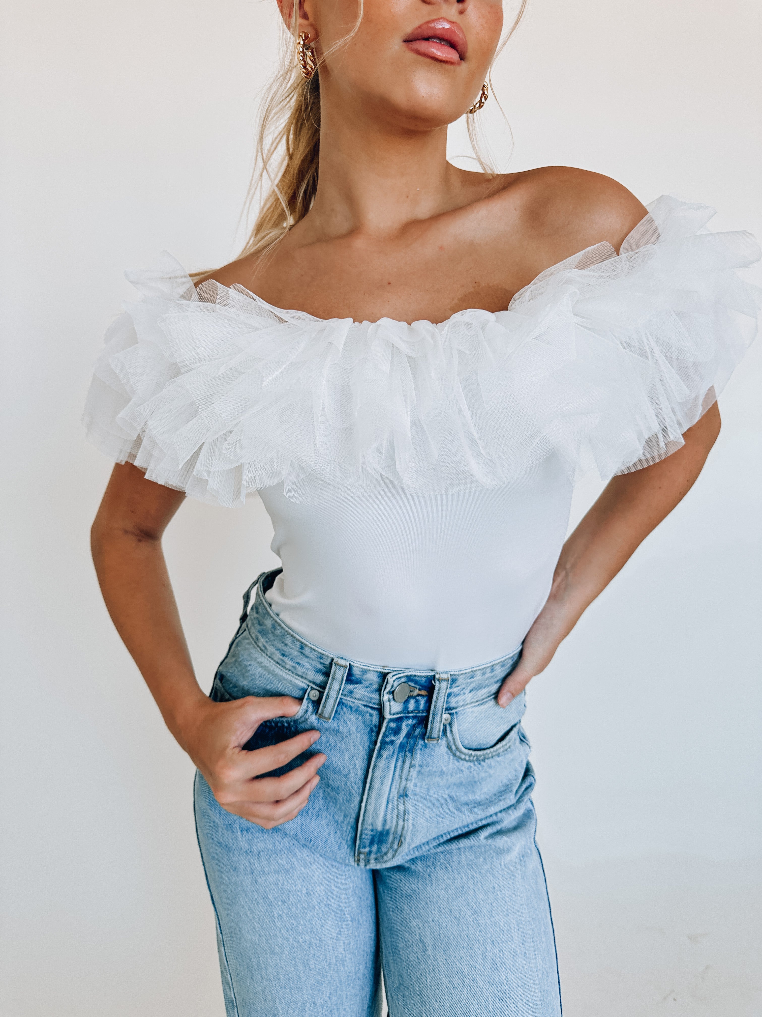 SALE :Emilia Ruffle Bodysuit