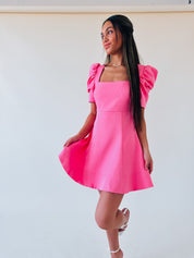 Piper Puff Sleeve Babydoll Dress