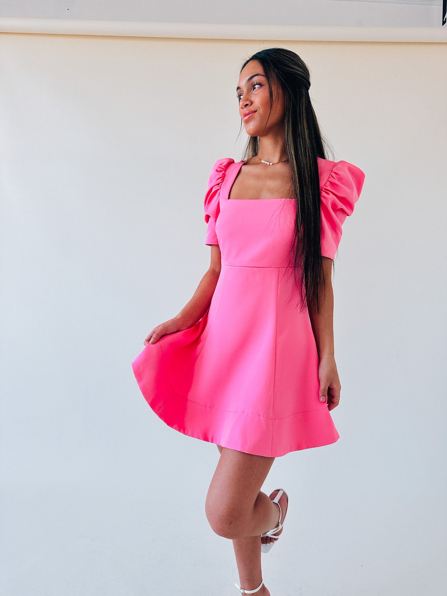 Piper Puff Sleeve Babydoll Dress