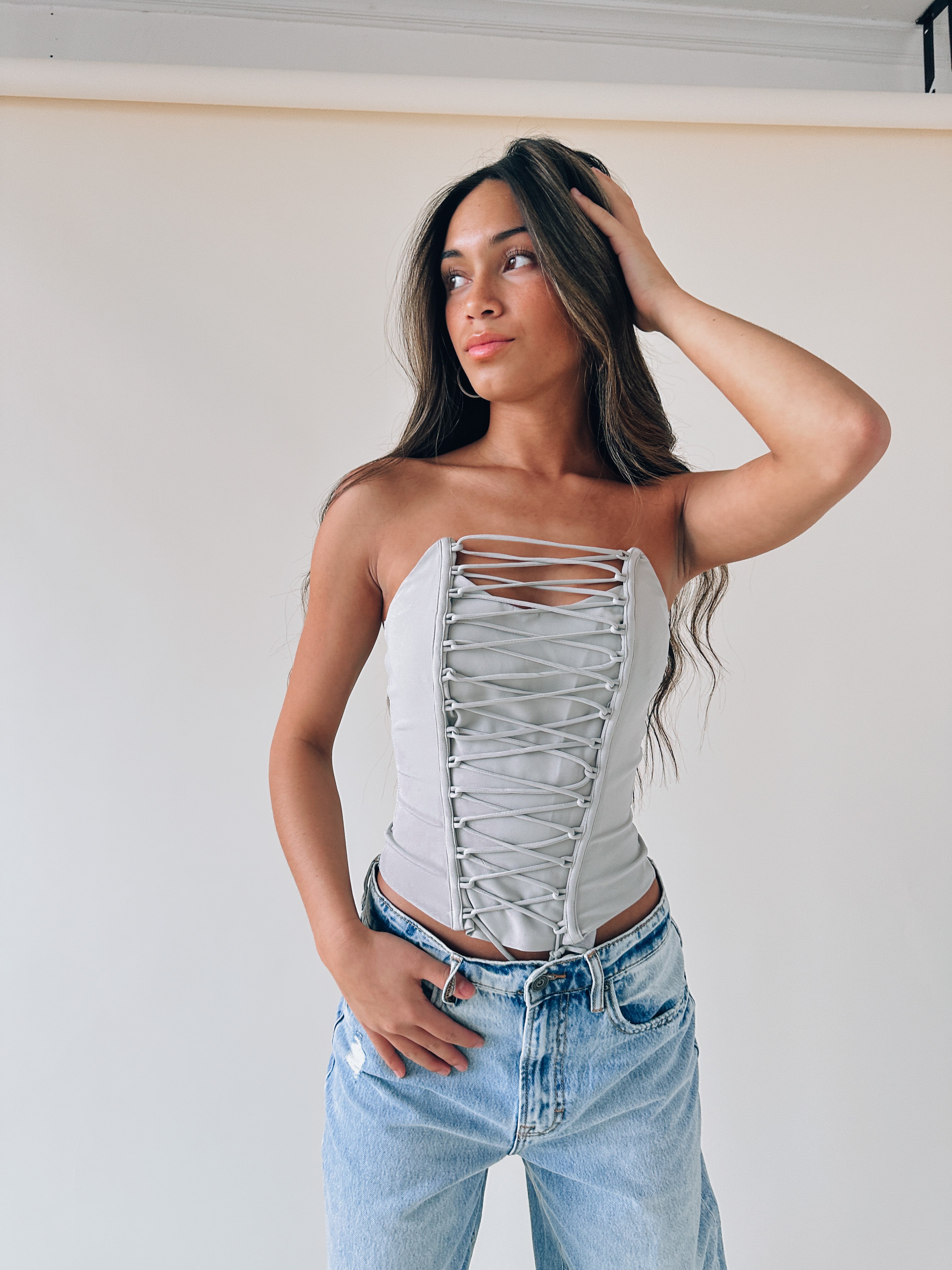 Lainey Strapless Corset Top