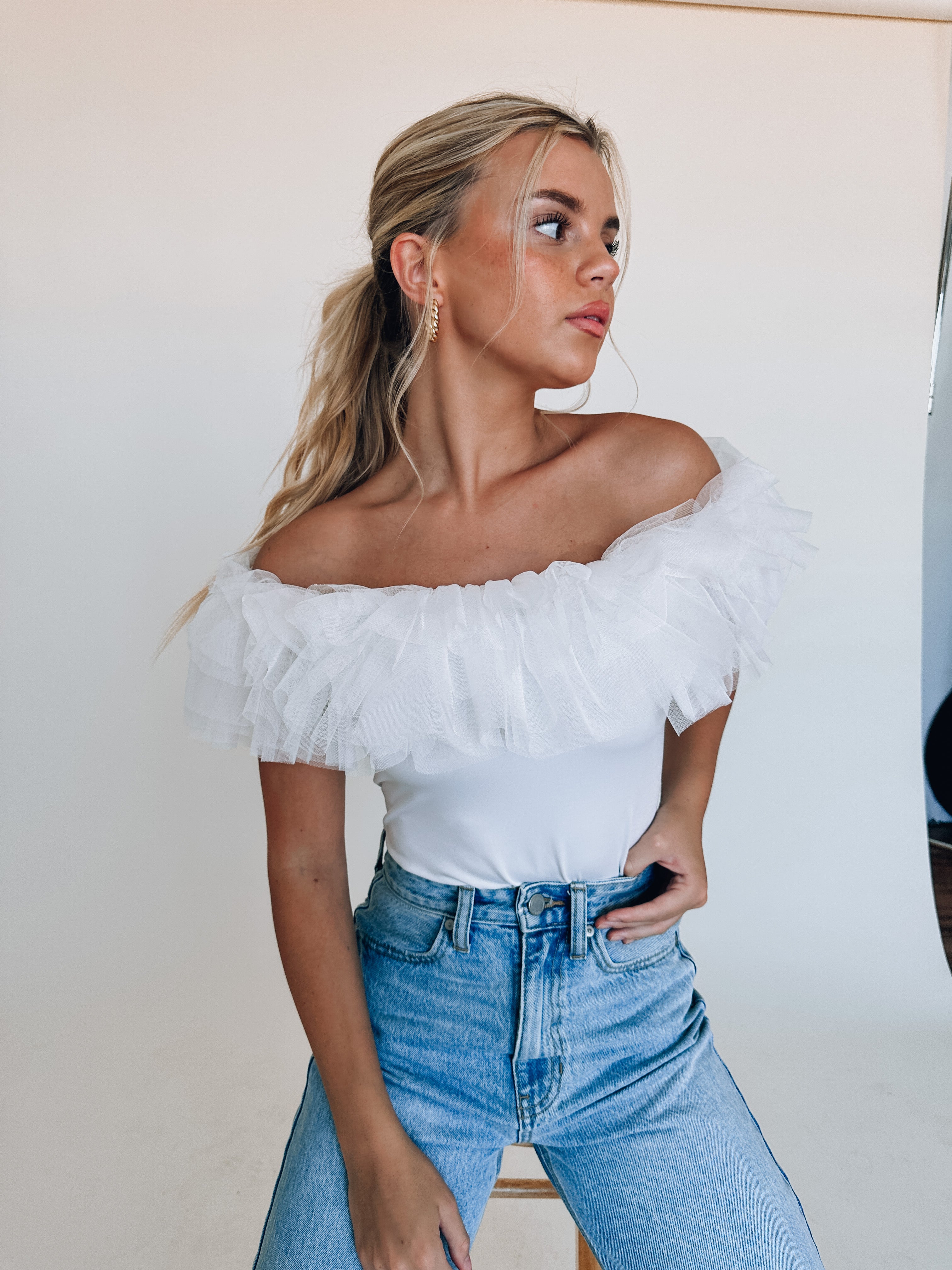 SALE :Emilia Ruffle Bodysuit