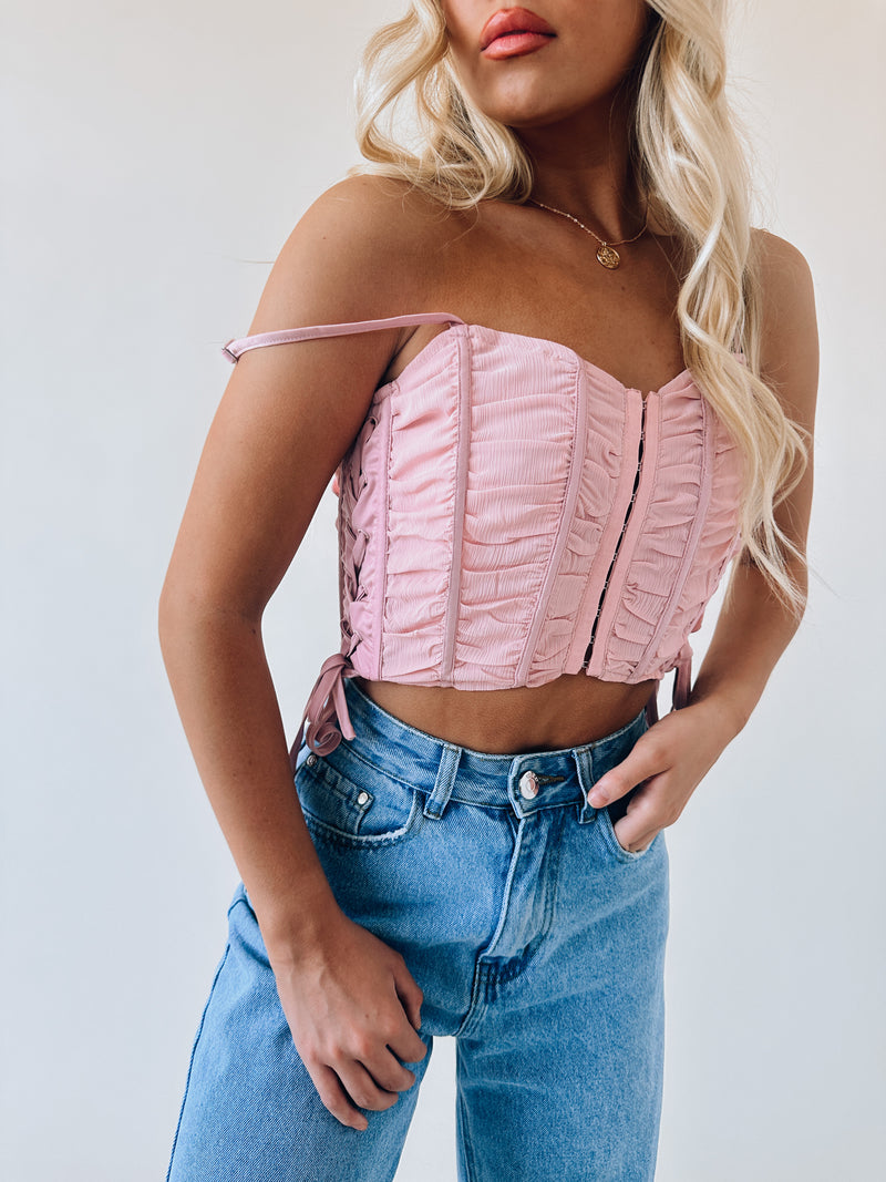 Alexia Lace Up Corset Top – Madida Clothing