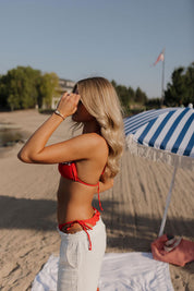 Red USA Bikini