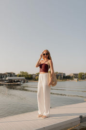 Sailor Striped Tube Top
