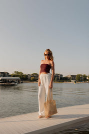 Sailor Striped Tube Top