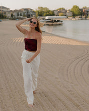 Sailor Striped Tube Top