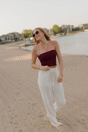 Sailor Striped Tube Top