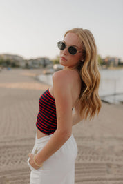 Sailor Striped Tube Top