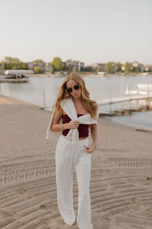 Sailor Striped Tube Top