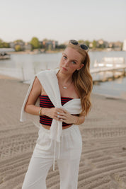 Sailor Striped Tube Top