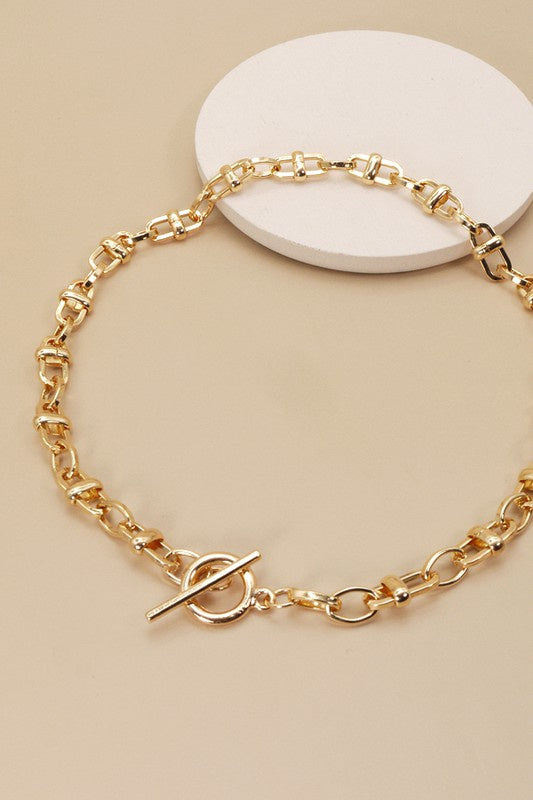 Gold Link Chain Necklace