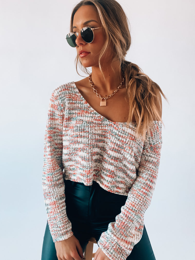 SALE: She's The Sweetest Crop Sweater