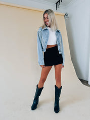 Ballerini Fringe Denim Jacket