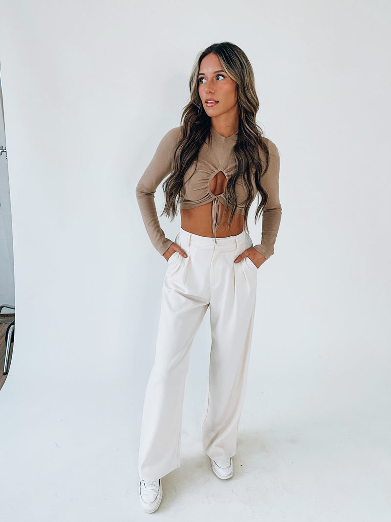 RESTOCKED :Lizzy High Waist Trousers