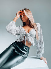 Jada Dotted Knot Top