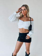 Melina Off The Shoulder Crop Top