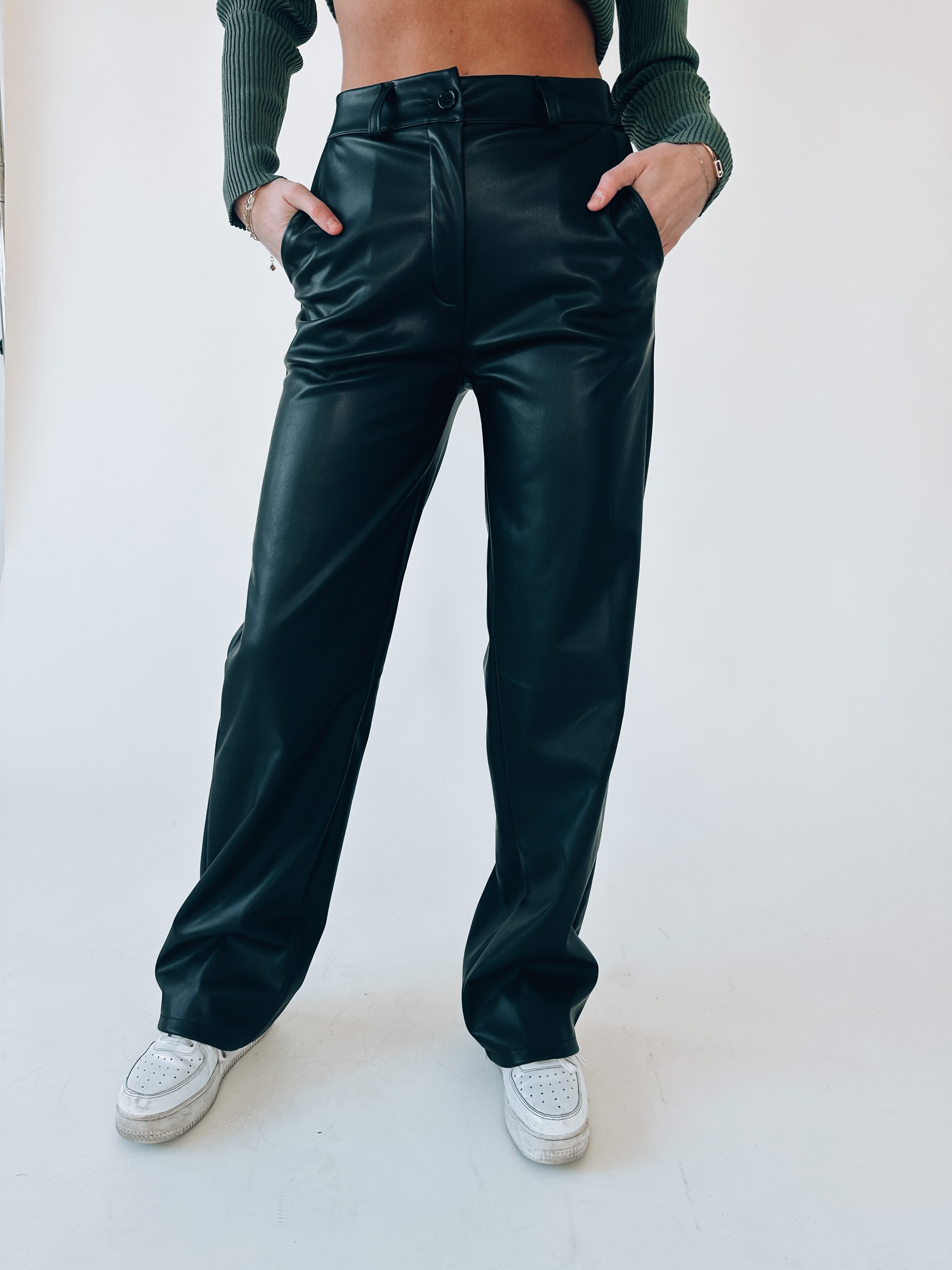 RESTOCKED: Ryker Straight Leg Leather Pants