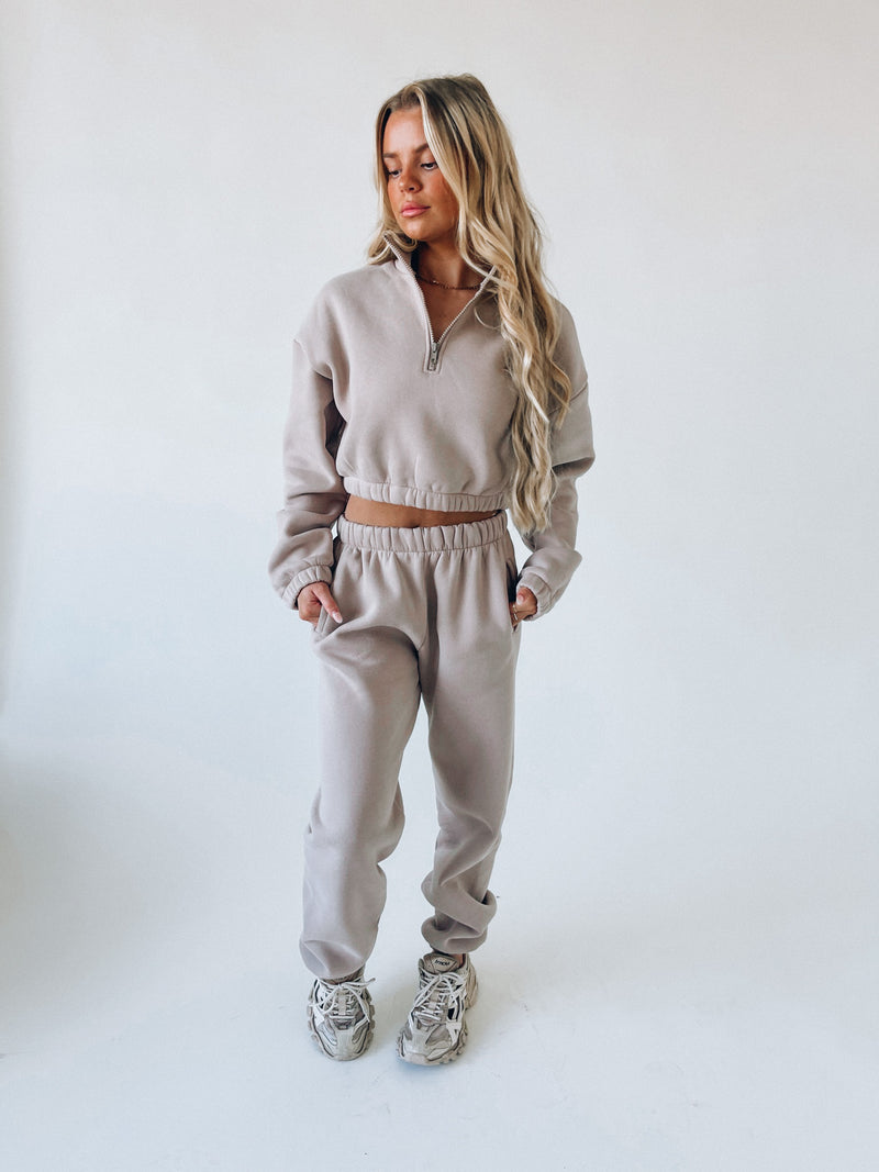 RESTOCKED: Keaton Taupe Joggers