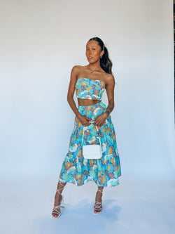 Nala Floral Midi Skirt Set – Madida Clothing