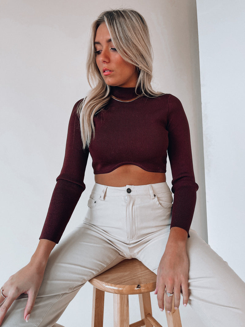 SALE : Sloane Cropped Sweater
