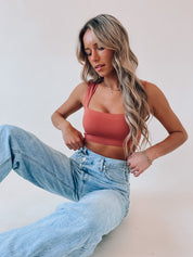 SALE :Asher Fitted Crop Top