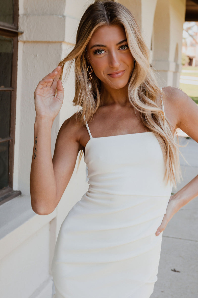 RESTOCKED :Wedding White Mini Dress