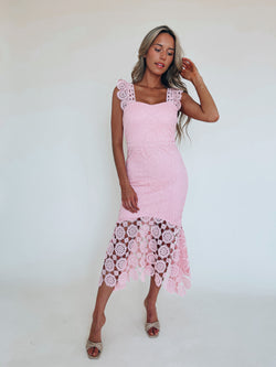 Gabrielle Lace Midi Dress