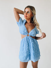 Ellie Sky Blue Romper