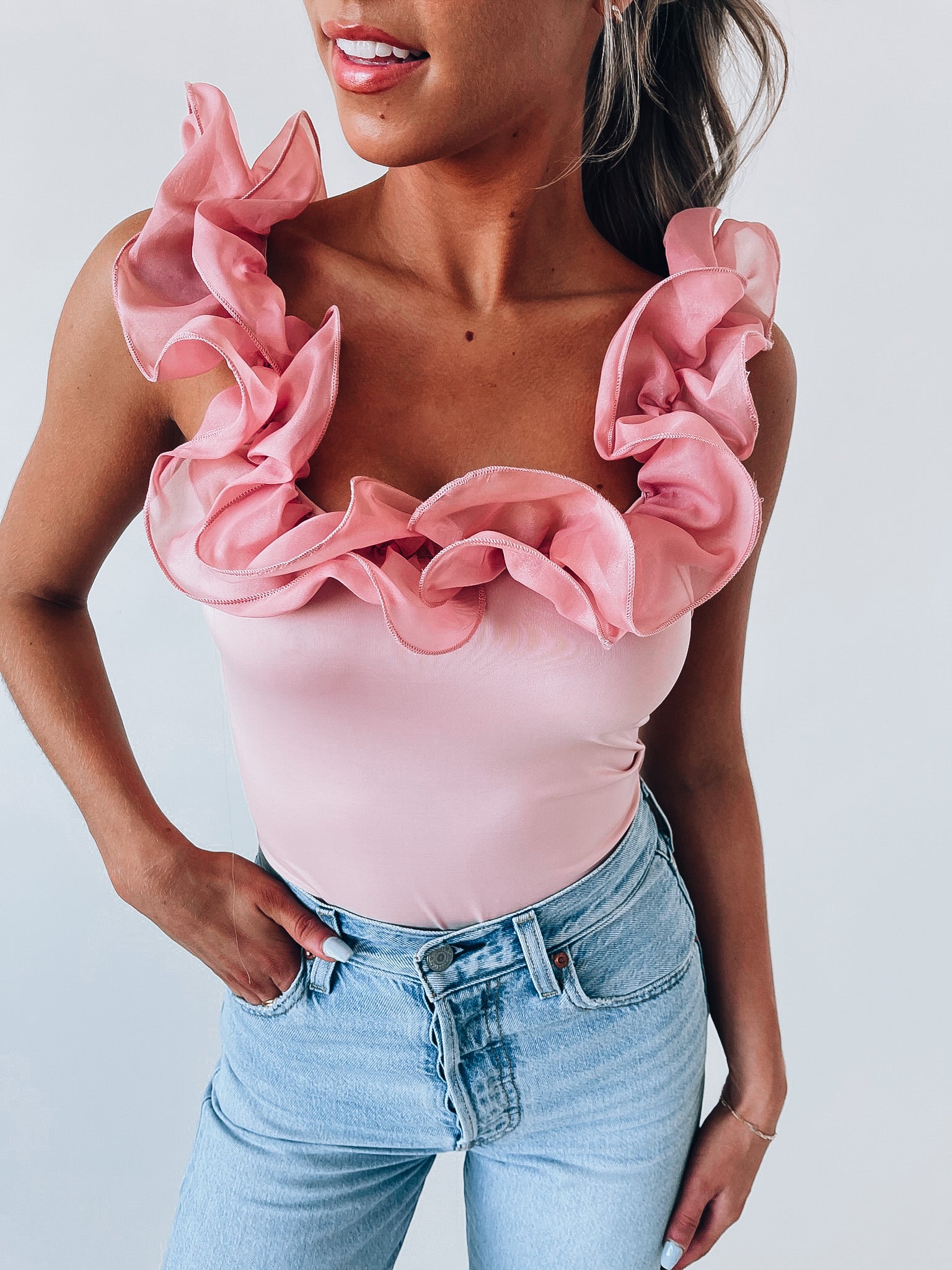Margaret Ruffle Bodysuit