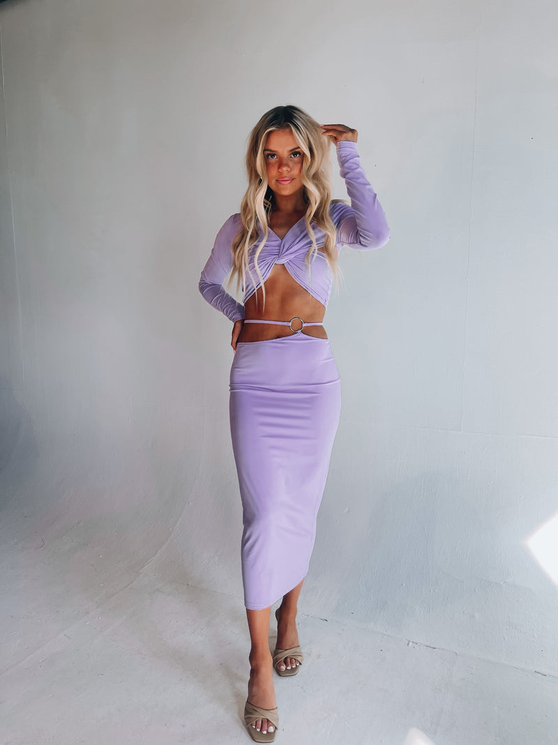 Wren Lavender Skirt Set
