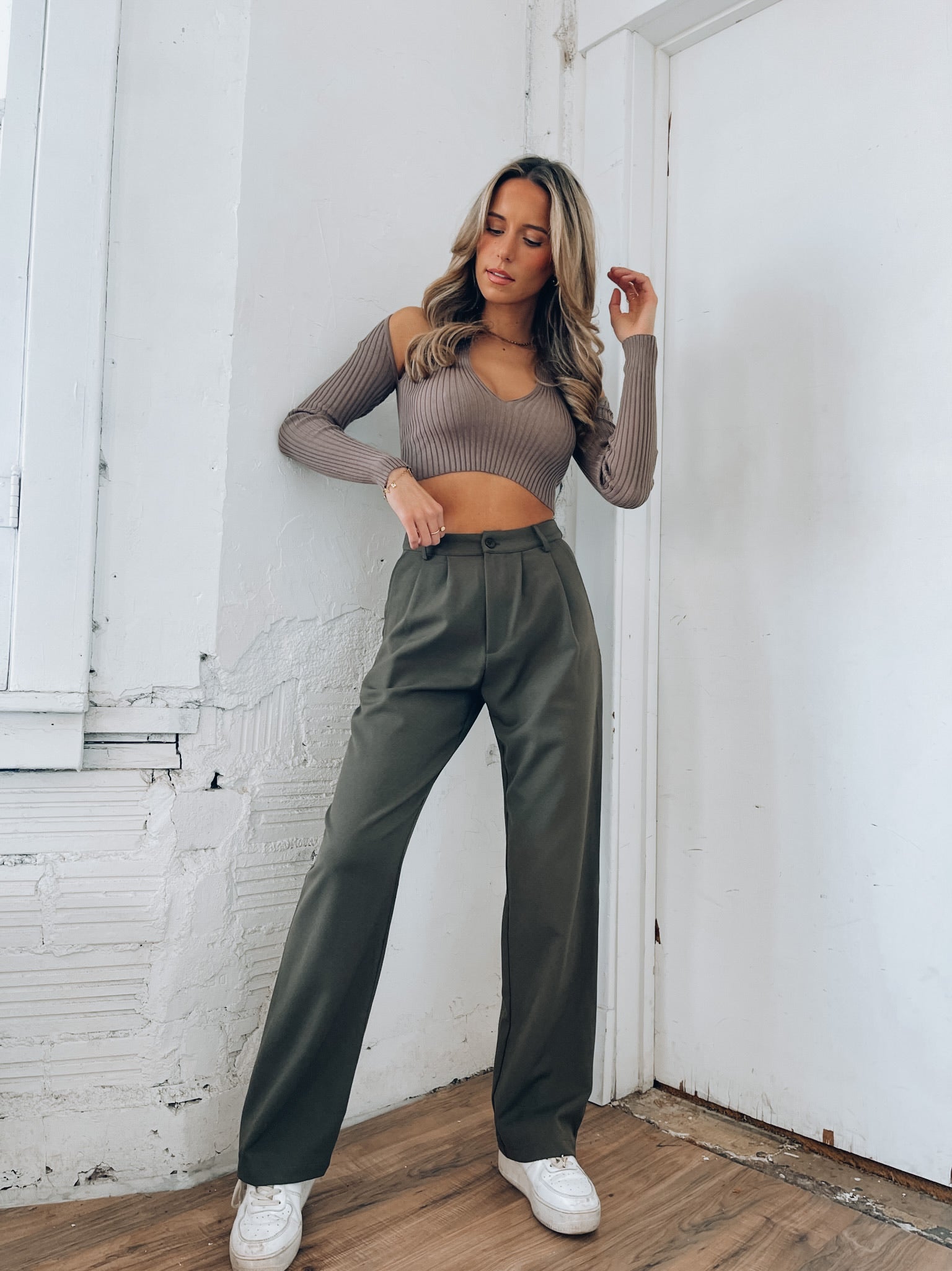 Colbi Cut Out Knit Top