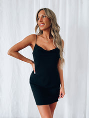 Brinley Mini Dress In Black