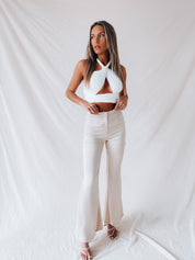 RESTOCKED: Maleena High Waisted Silk Bottoms