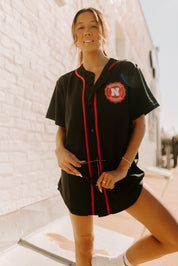 Husker Baseball Jersey In Black