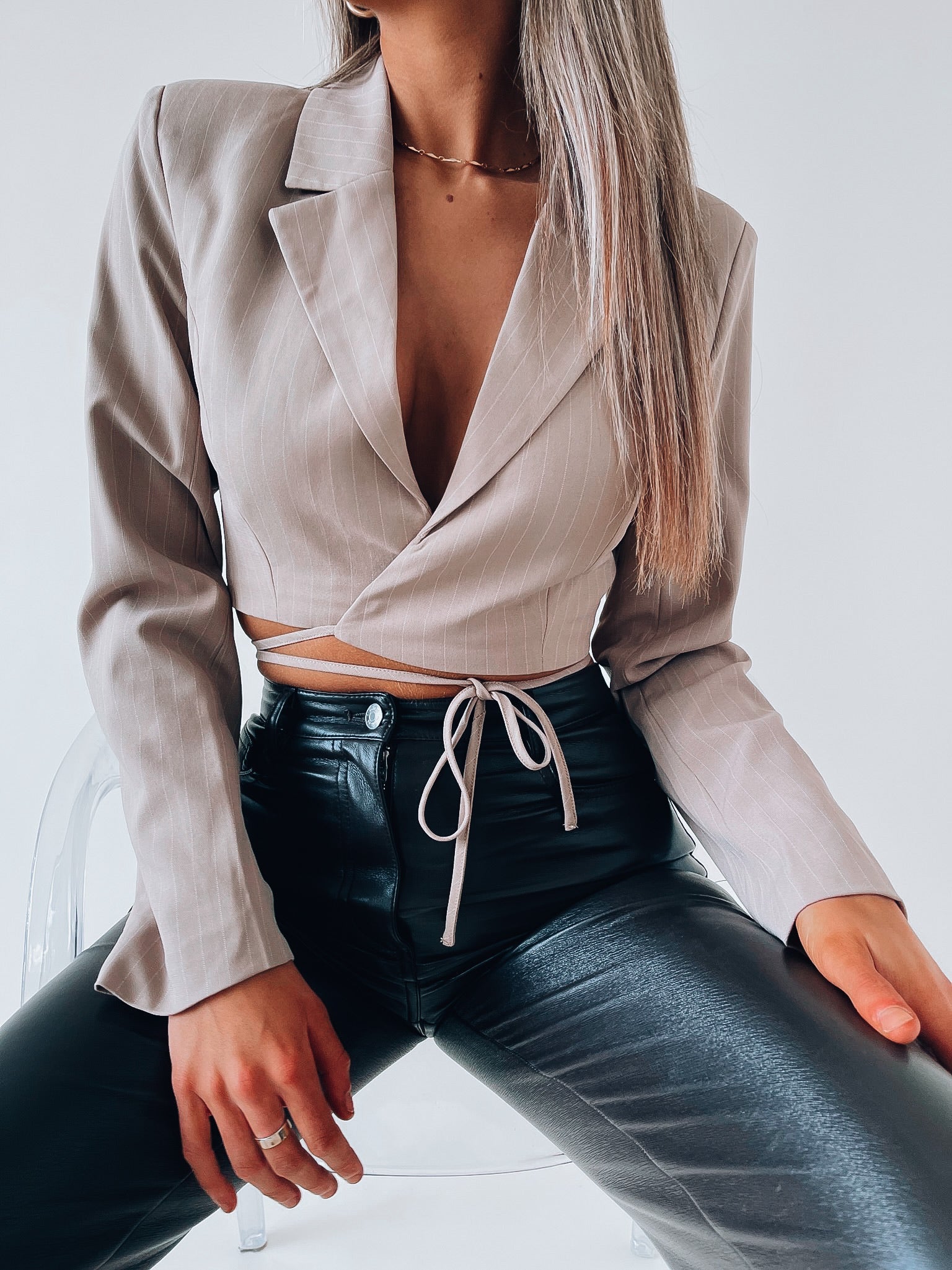 Trend Forward Crop Blazer