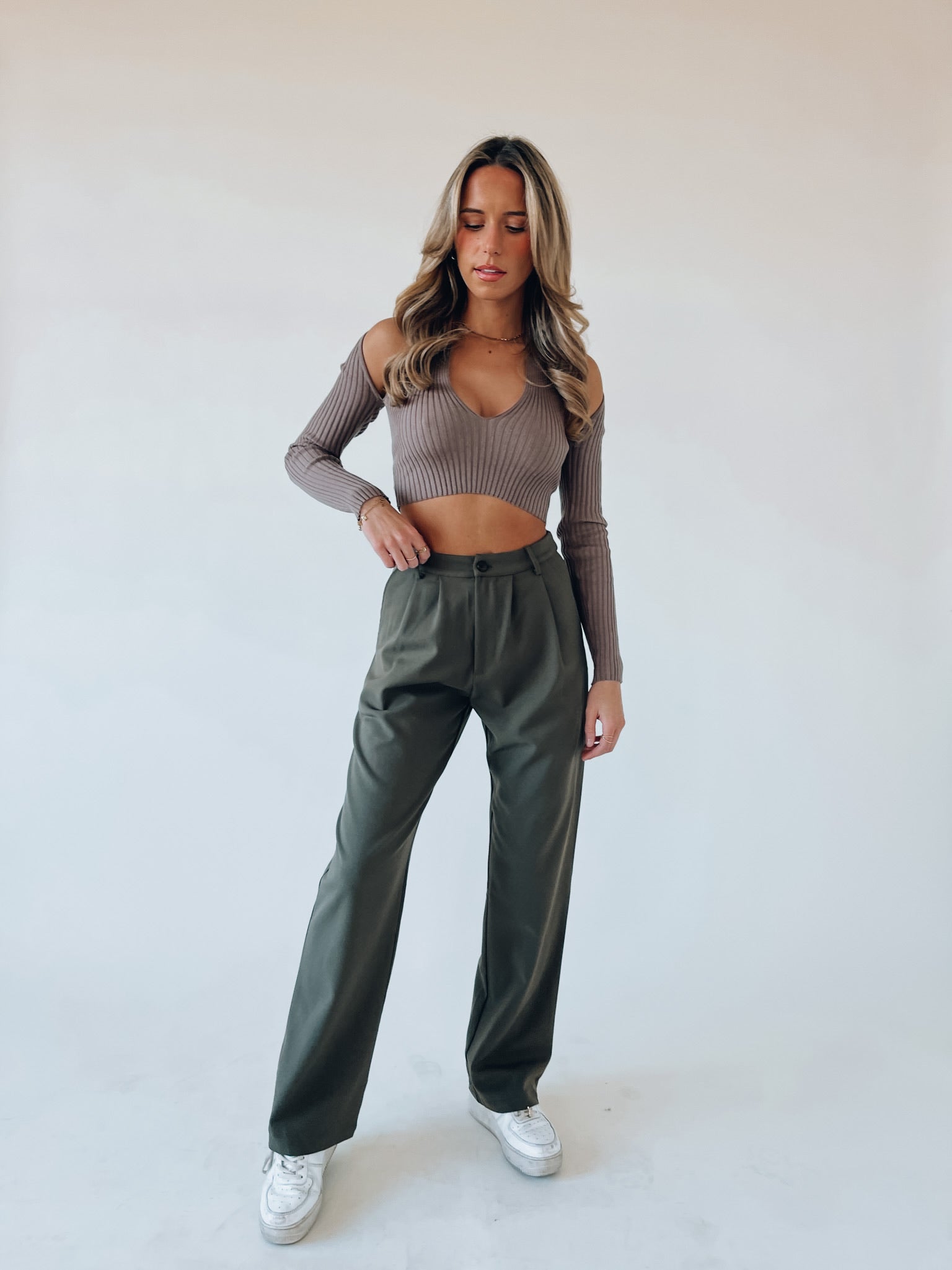 Colbi Cut Out Knit Top
