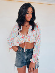 Phoebe Floral Ruffle Top