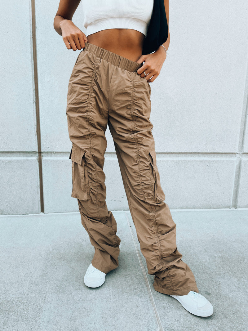 Elianna Beige Cargo Pant – Madida Clothing