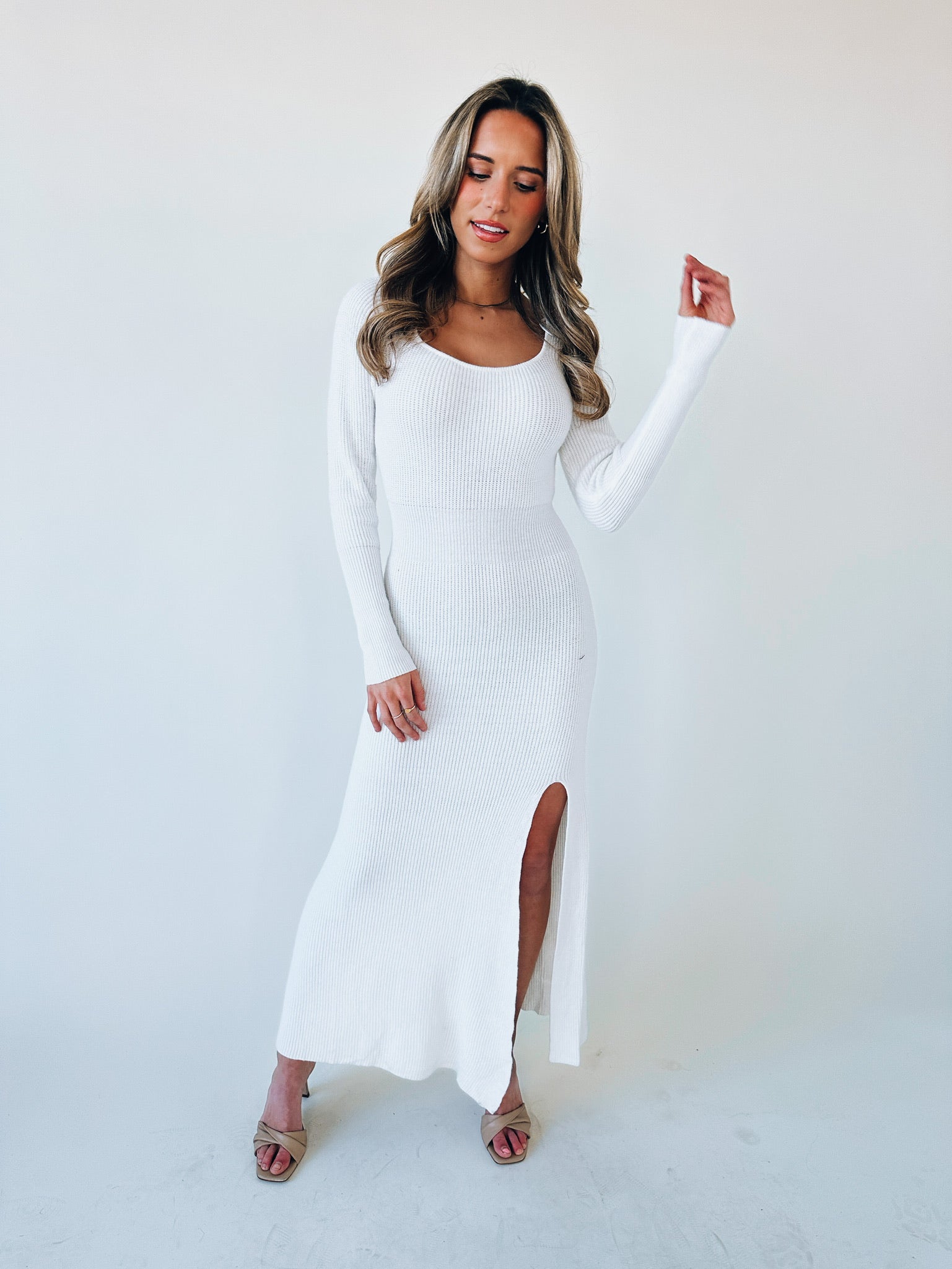 SALE :Shayna Knit Midi Dress