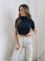 Trystan Turtleneck Crop Top