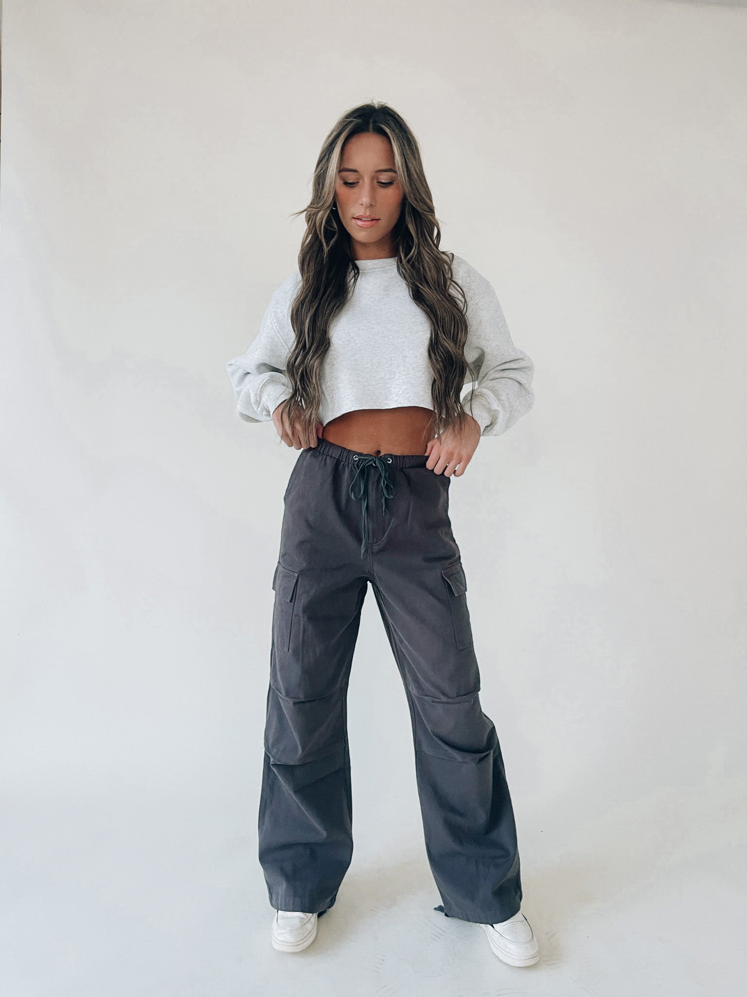 Sarah Cement Cargo Pant