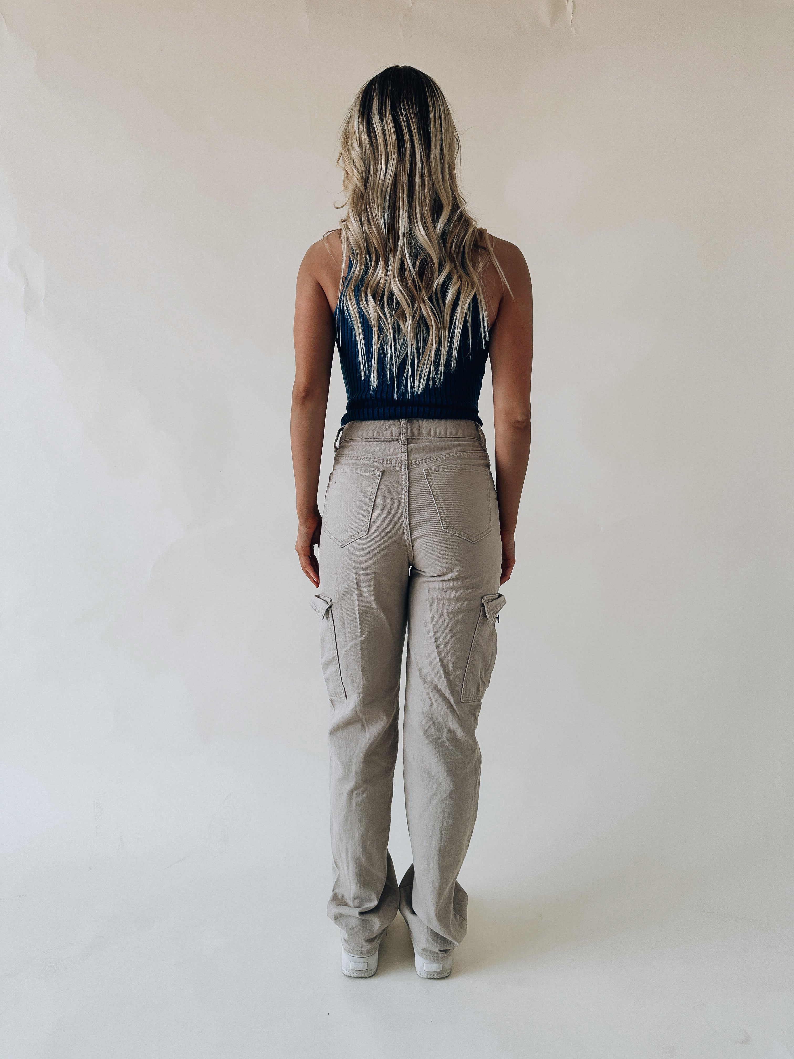 Ribbed Sleeveless Bodysuit In Navy