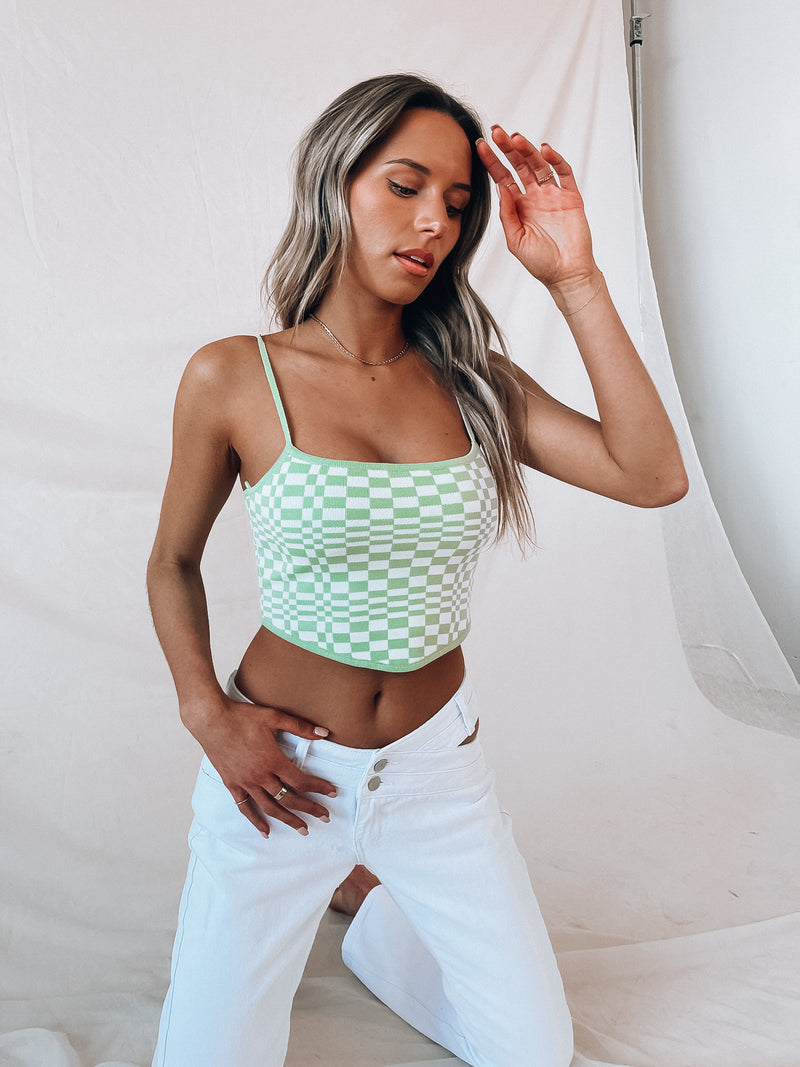 SALE: Out Of The Box Checkered Crop