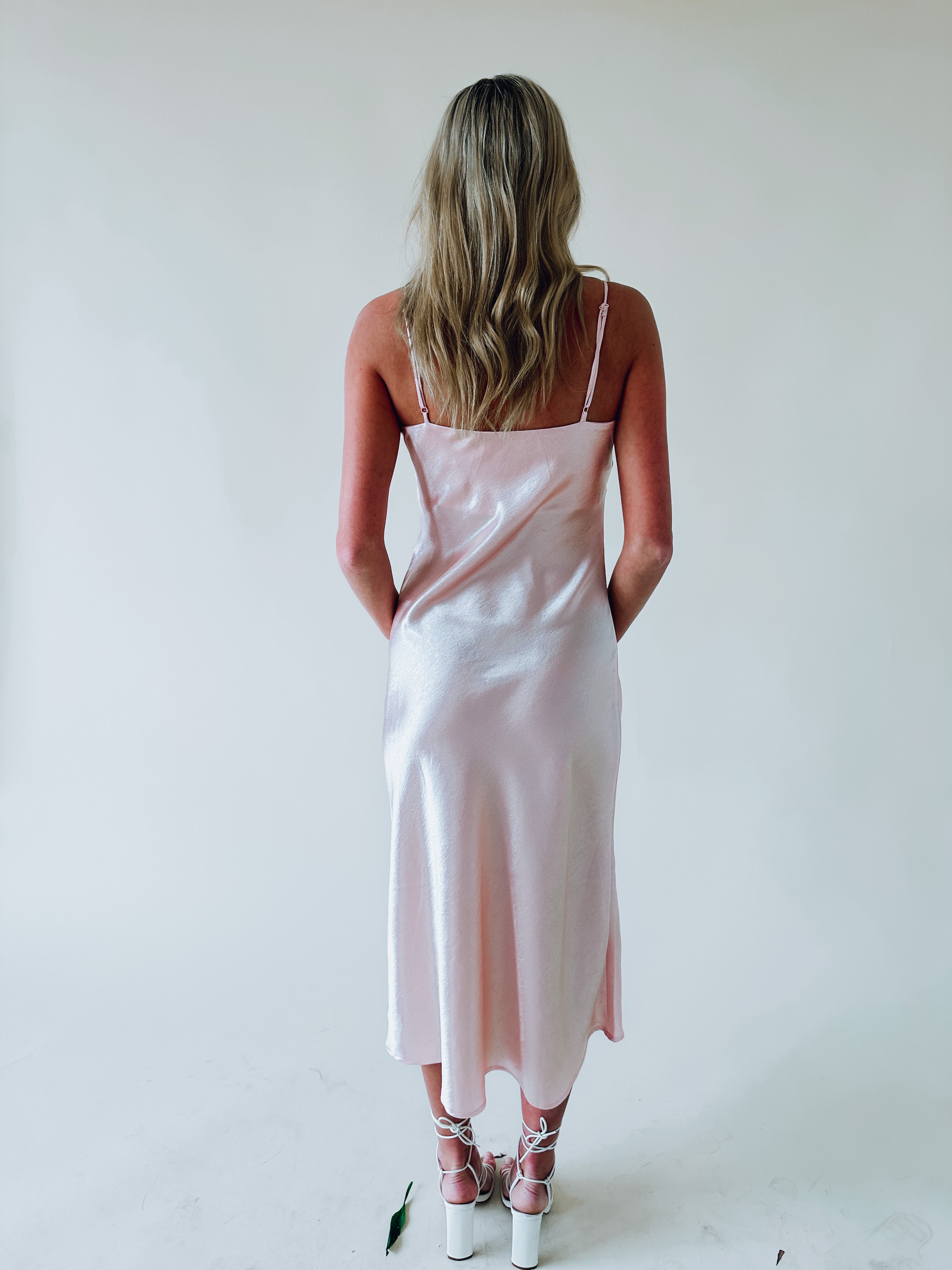 Kaeli Satin Midi Dress