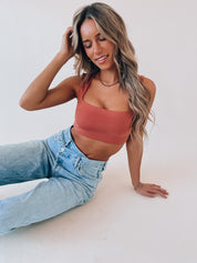 SALE :Asher Fitted Crop Top