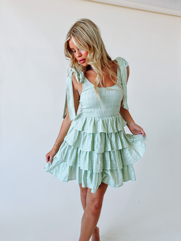 Saylor Tiered Ruffle Mini Dress