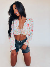 Phoebe Floral Ruffle Top